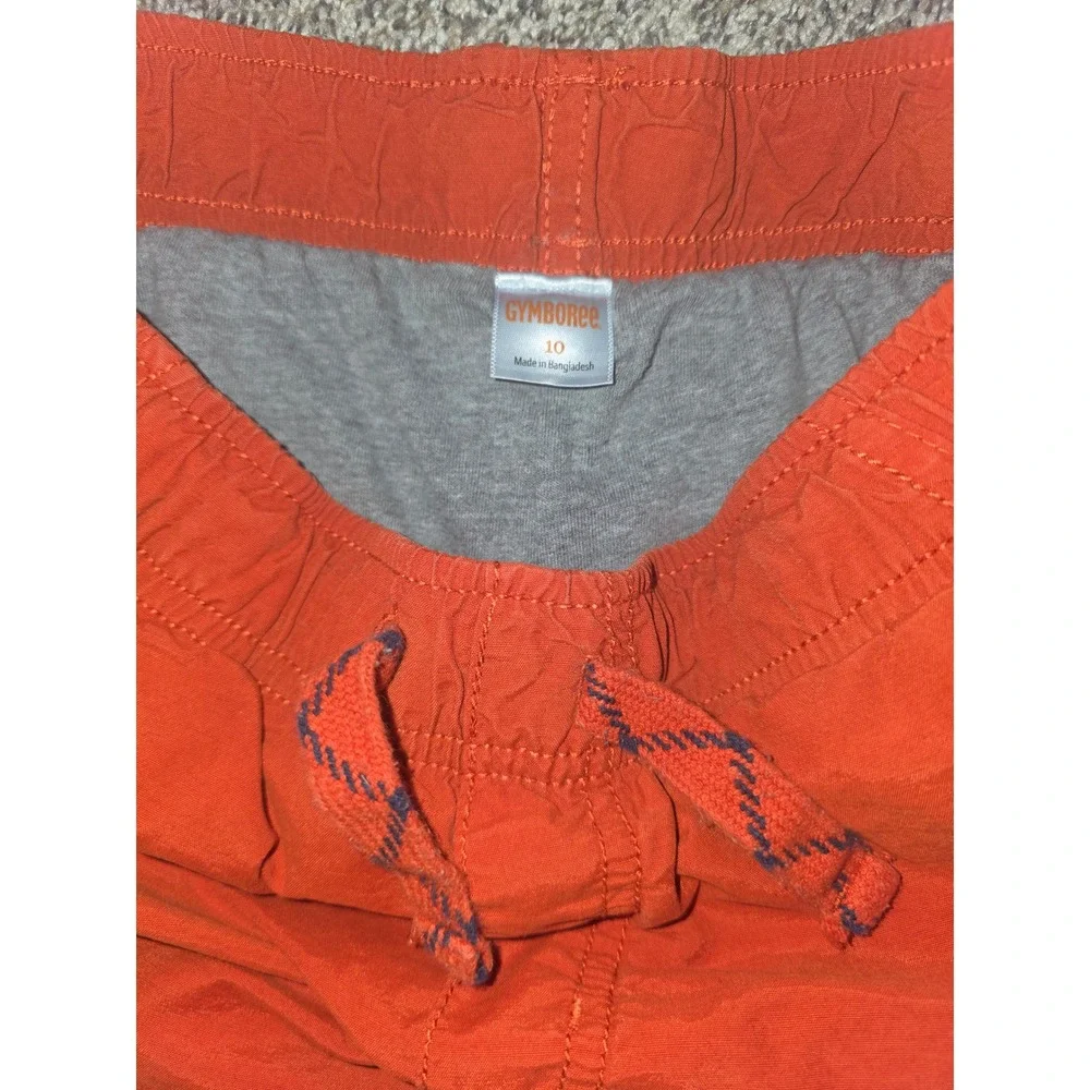 Gymboree Boys Size 10 Burnt Orange Lined Pull On Jogger Pants